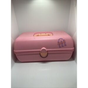 Vintage Pink Caboodles‎ Makeup Jewelry Carrying Case #2425 Jewelry Organizer